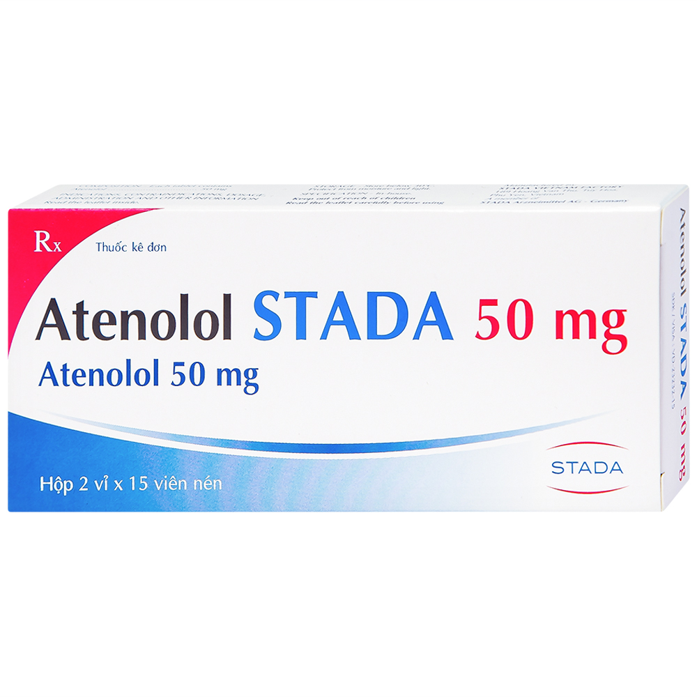 Atenolol STADA 50mg (2 vỉ x 15 viên)
