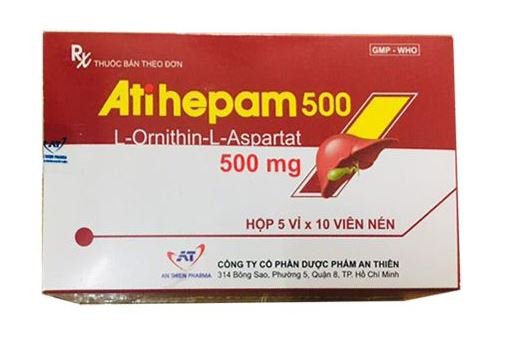 Atihepam 500 (5 vỉ x 10 viên)