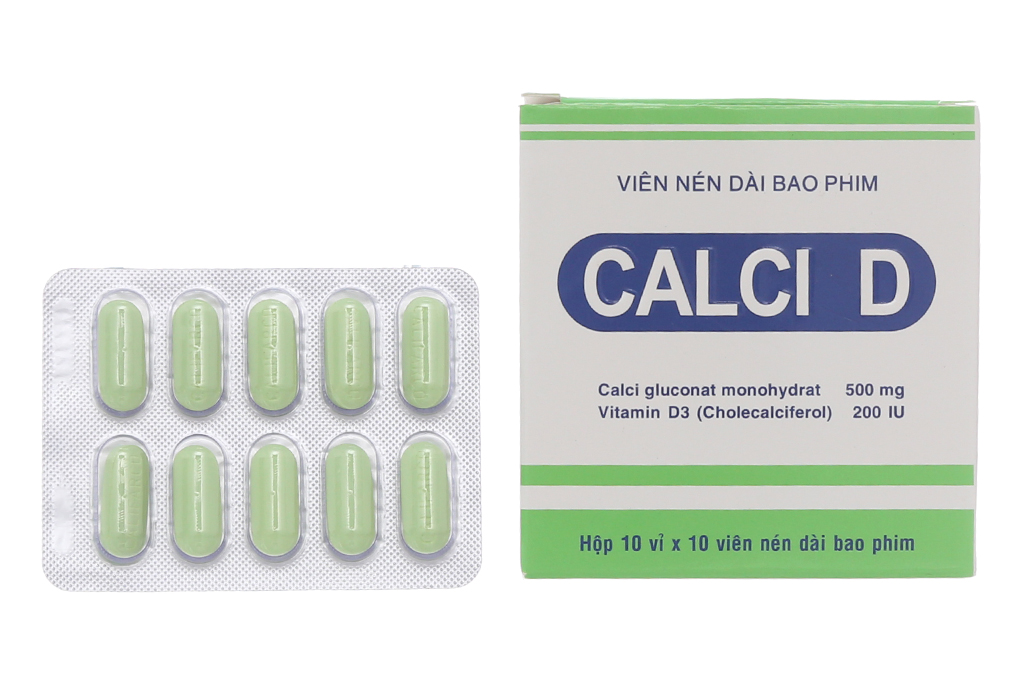 Calci-D Imexpharm (10 vỉ x 10 viên)