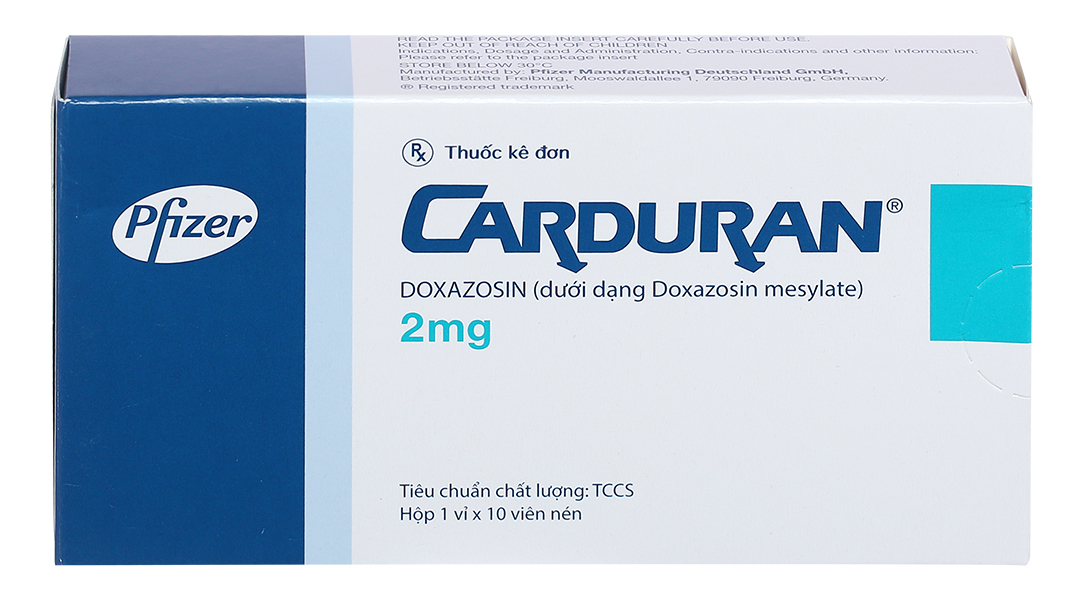 Carduran 2mg (1 vỉ x 10 viên)