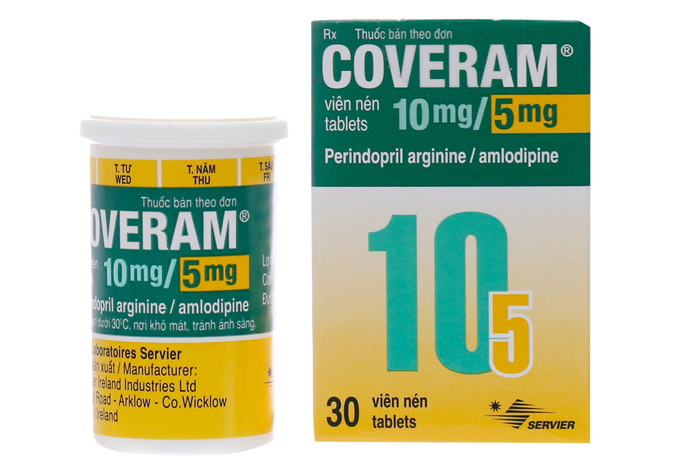 Coveram 10mg/5mg (Hộp 30 Viên)