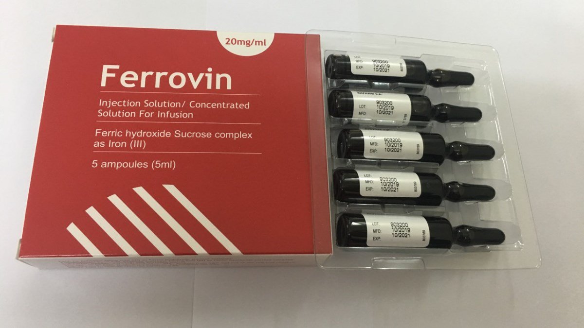 Ferrovin 20mg/ml (Hộp 5 ống x 5ml)