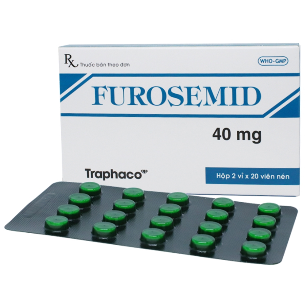 Furosemid 40mg Traphaco (2 vỉ x 20 viên)