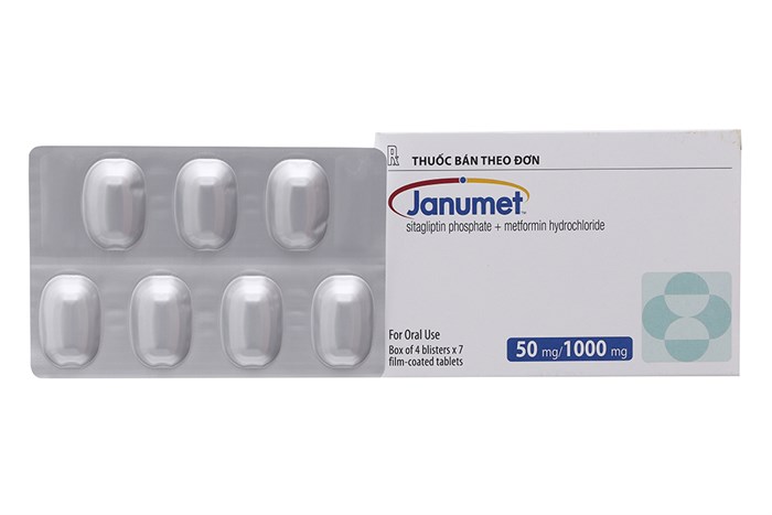 Janumet 50mg/1000mg (4 vỉ x 7 viên)