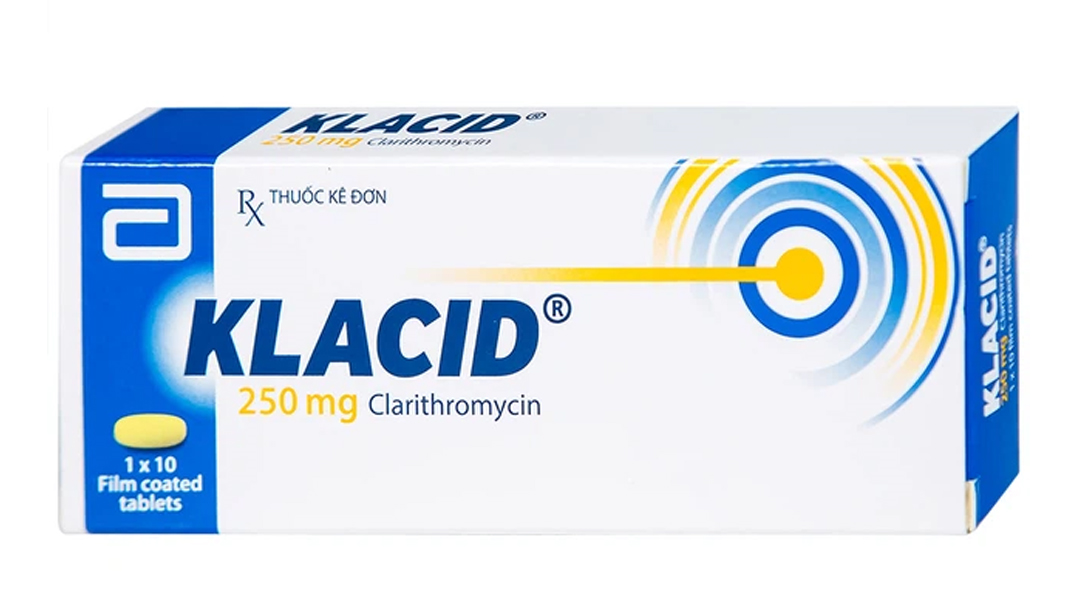 Klacid 250mg (1 vỉ x 10 viên)