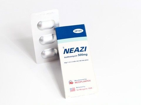 Neazi 500mg  (1 vỉ x 3 viên)