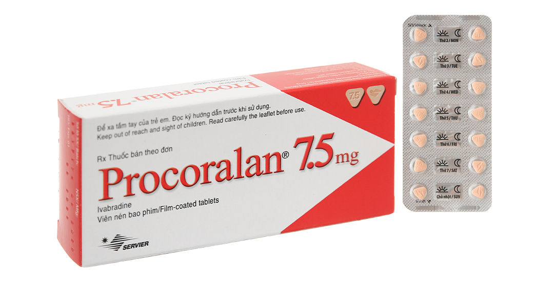 Procoralan 7,5mg (4 vỉ x 14 viên)