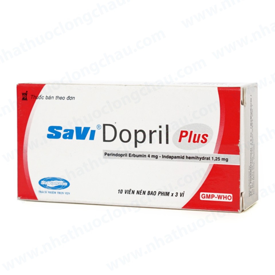 Savi Dopril Plus (3 vỉ x 10 viên)