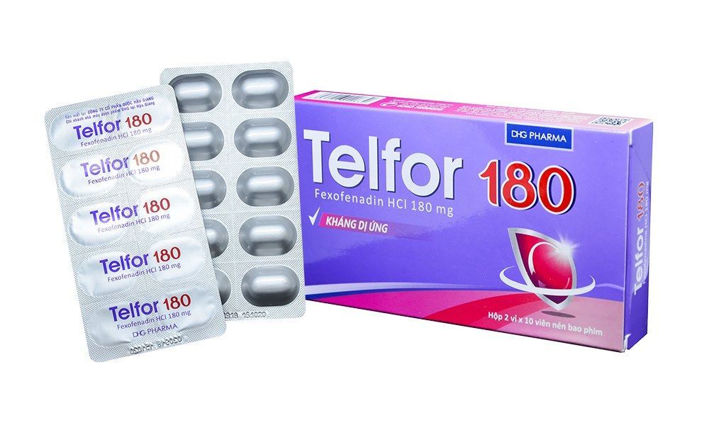 Telfor 180 DHG (2 vỉ x 10 viên)