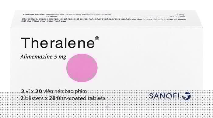 Theralene 5mg (2 vỉ x 20 viên)