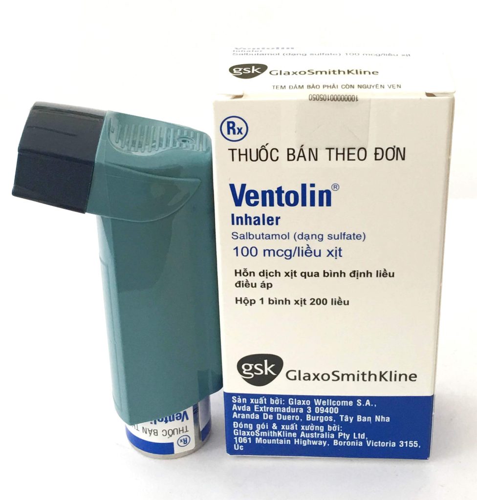 Ventolin Inhaler 100mcg/liều xịt