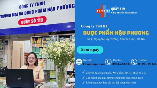 Công ty DP Hậu Phương - Quầy 119- Chợ thuốc Hapulico
